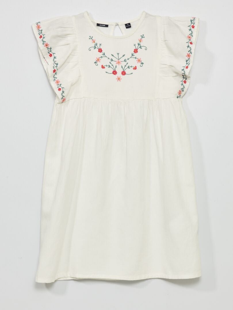 Miss Selfridge - Pull avec fleurs brodées - Bleu