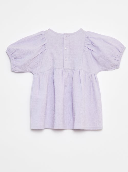 Robe avec manches ballon - Kiabi