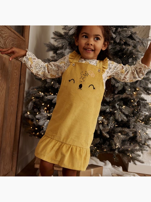 Robe b?b? en velours c?tel? Adele - Kiabi
