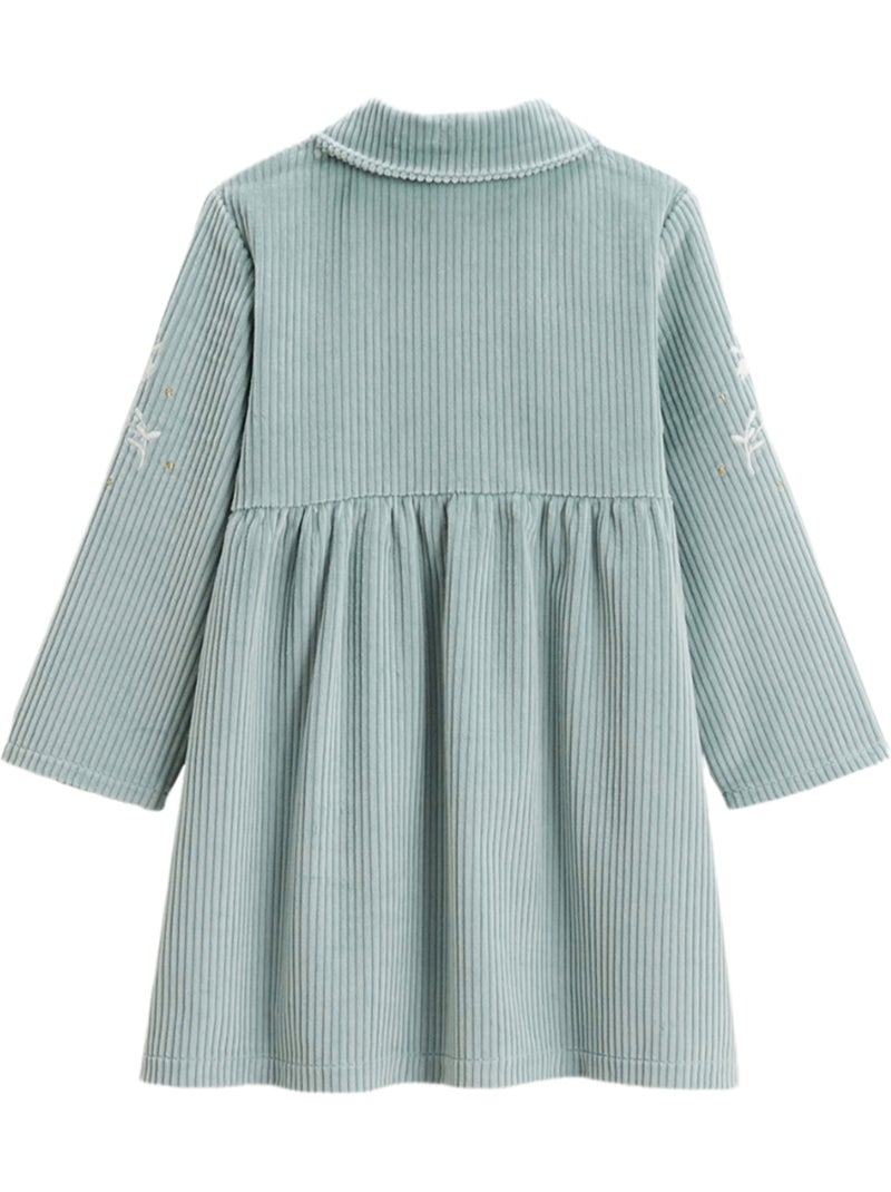 Robe b?b? en velours c?tel? Alma Bleu - Kiabi