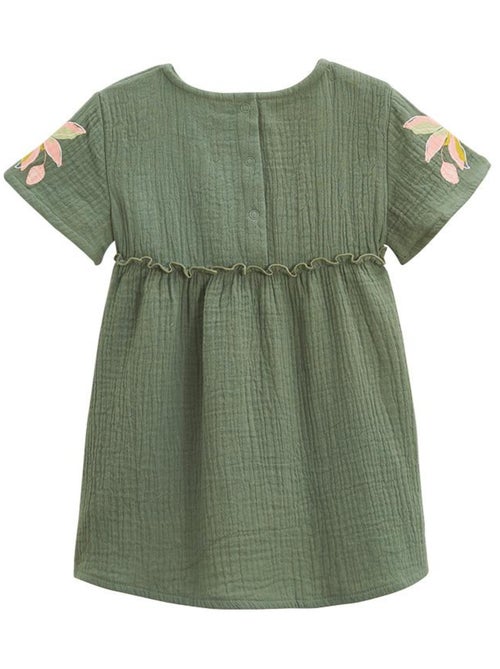 Robe bébé en gaze de coton + chouchou Pivoina - Kiabi