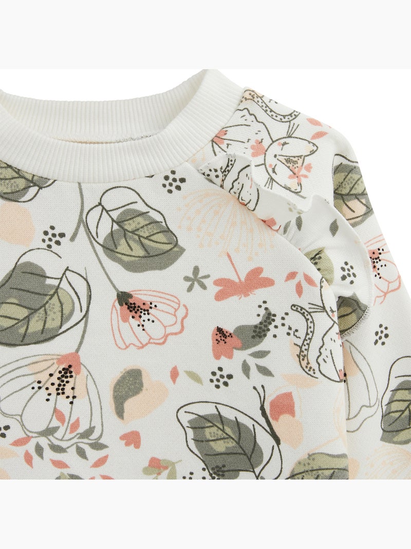 Robe bébé en molleton Lily Ecru - Kiabi
