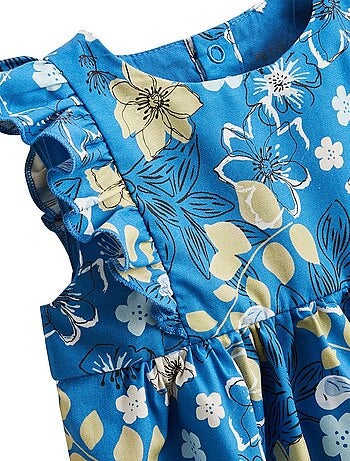Robe bébé en popeline flora