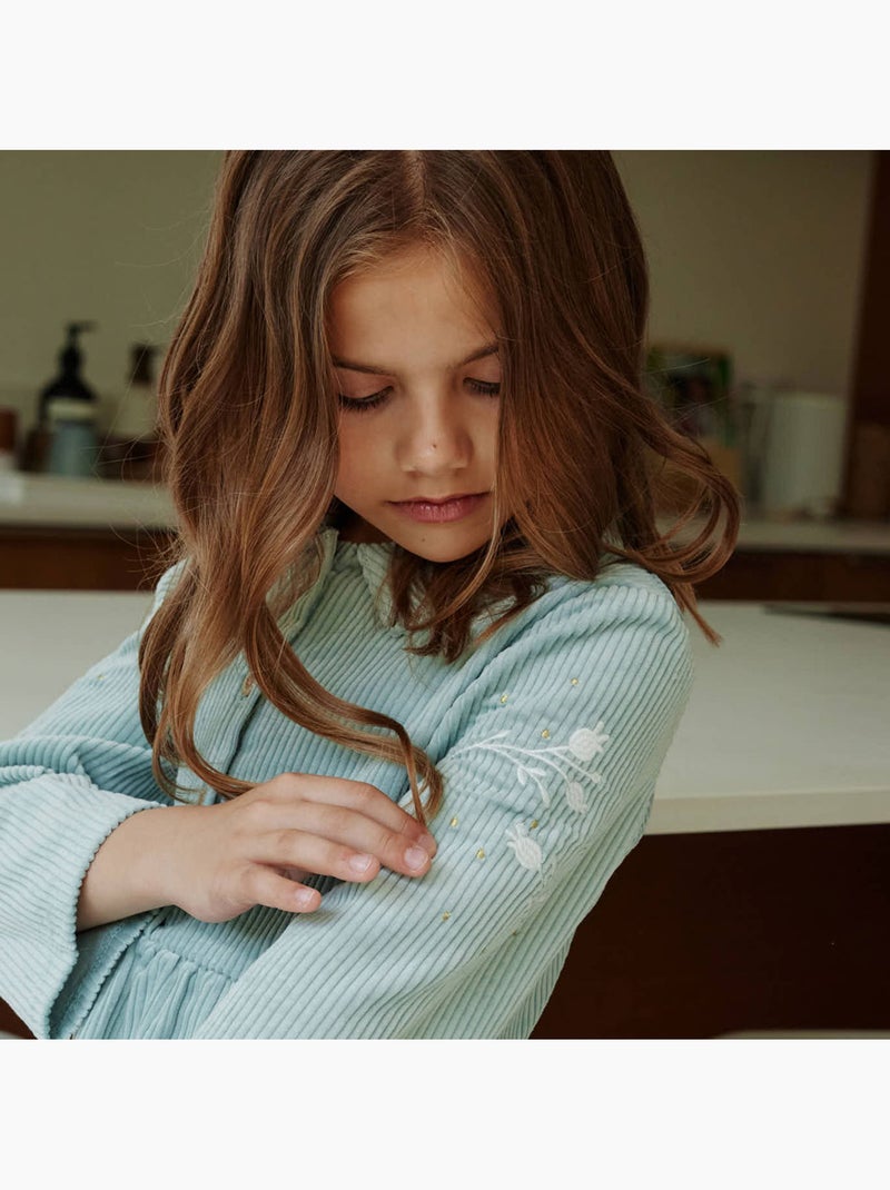 Robe bébé en velours côtelé Alma Bleu - Kiabi