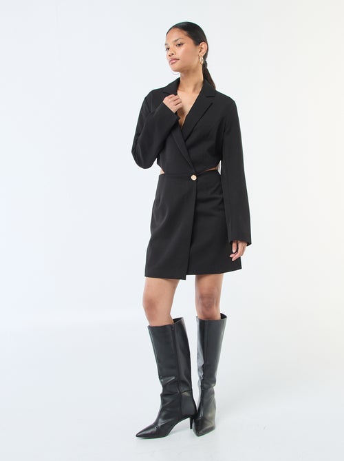 Robe blazer avec fentes latérales - Kiabi