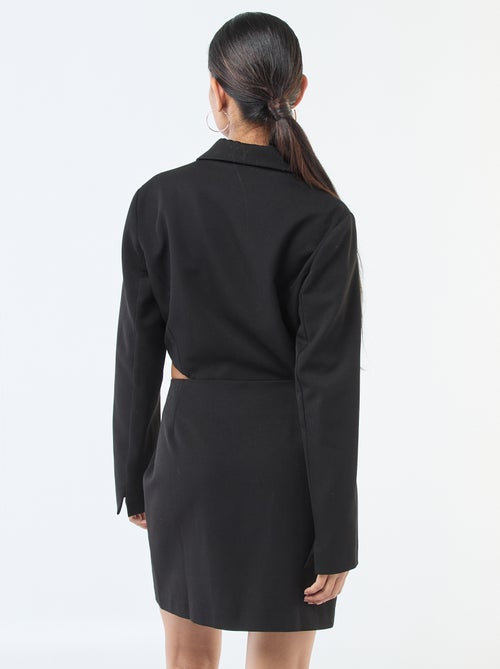 Robe blazer avec fentes latérales - Kiabi