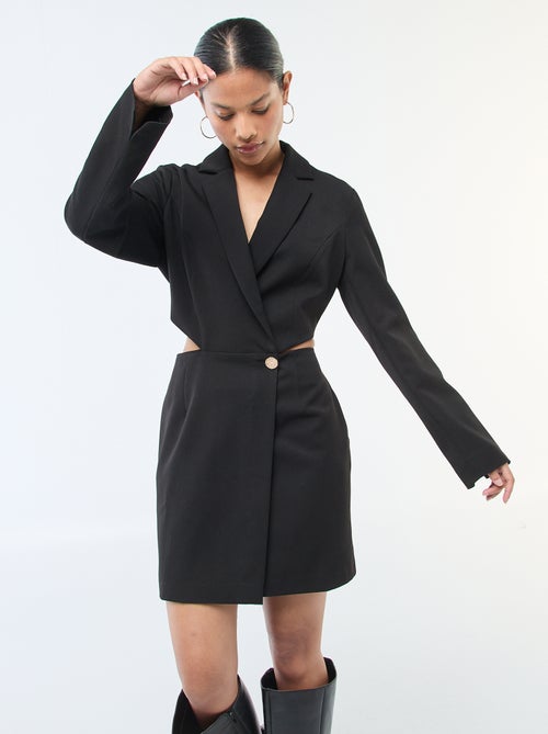 Robe blazer avec fentes latérales - Kiabi