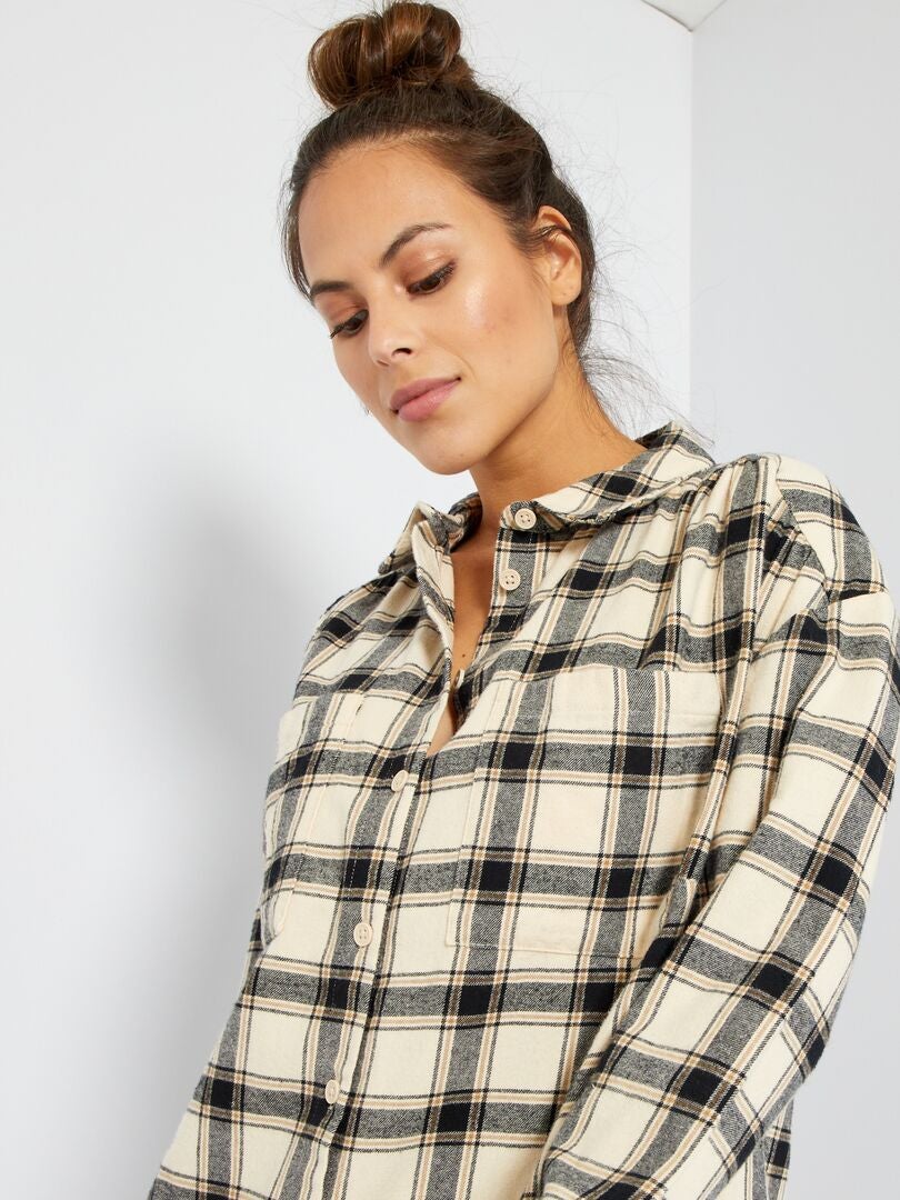 Robe à carreaux rouge et noir avec fil dorés : Achat occasion | Robes