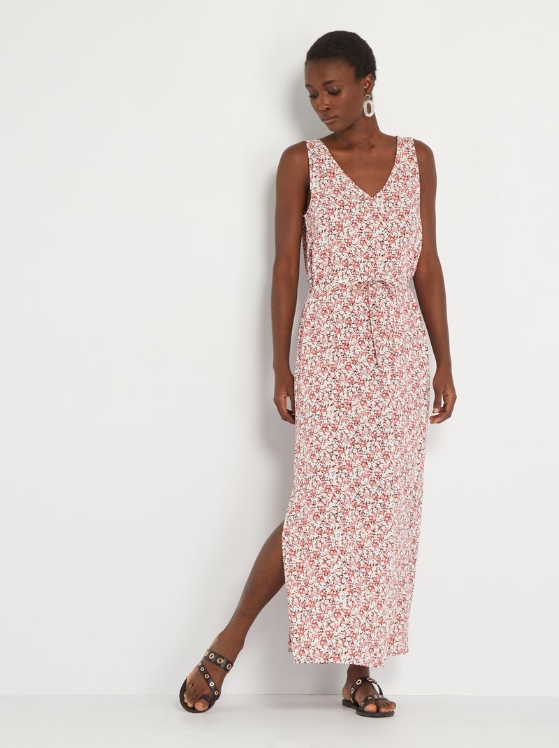 Robe chemise avec ceinture à nouer 'JDY' Rose - Kiabi