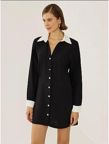 Robe chemise boutonnée