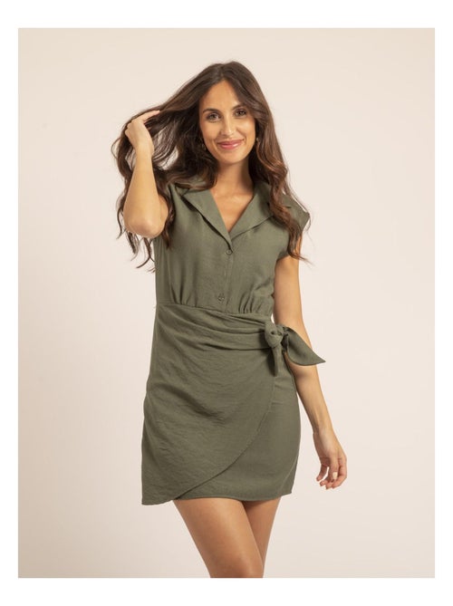 Robe chemise courte isra - Kiabi