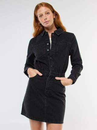 Robe chemise en denim