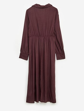 Robe chemise longue facile à enfiler