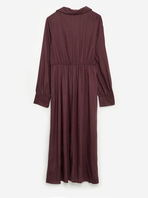 Robe chemise longue facile à enfiler - Kiabi Robe chemise longue facile à enfiler - Kiabi