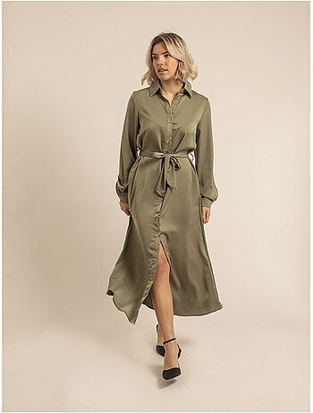 Robe chemise longue iseline