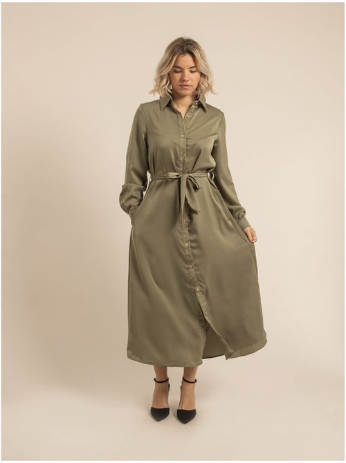 Robe chemise longue iseline - Kiabi Robe chemise longue iseline - Kiabi