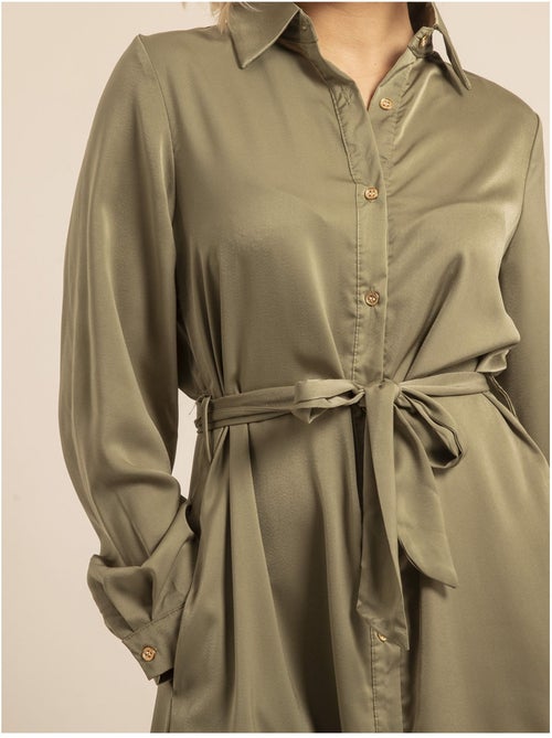 Robe chemise longue iseline - Kiabi Robe chemise longue iseline - Kiabi
