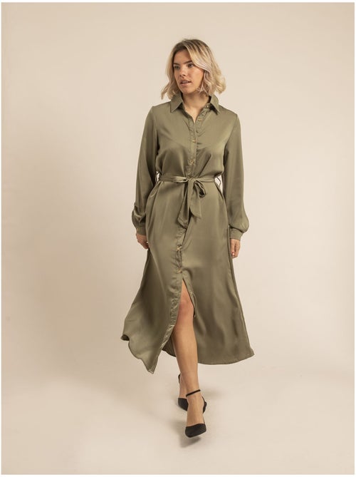 Robe chemise longue iseline - Kiabi Robe chemise longue iseline - Kiabi