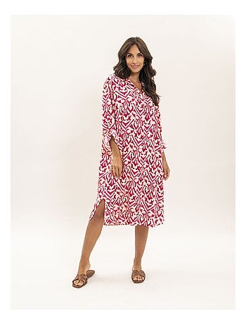 Robe chemise motifs irvinie