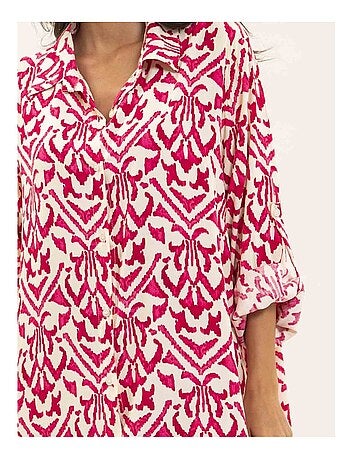 Robe chemise motifs irvinie
