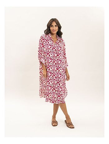 Robe chemise motifs irvinie