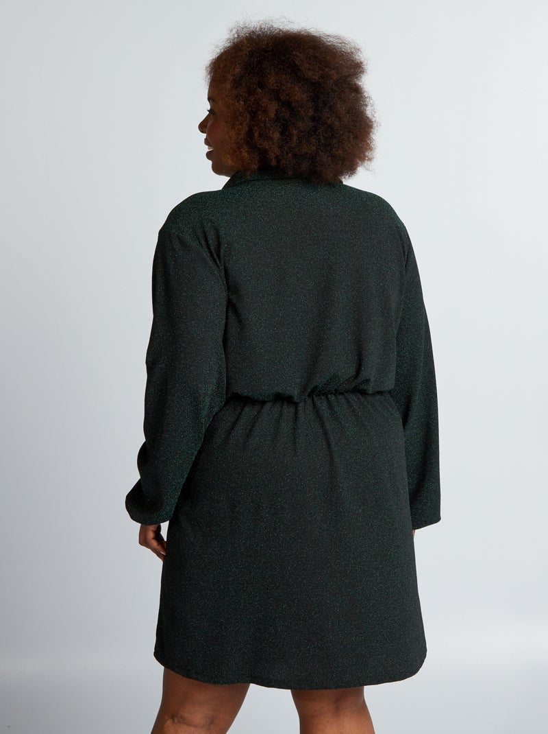 Robe Zara Grise Cintrée Avec Cordon, Taille 11/13 - Modèle RC117 - Occasion Très Bon état