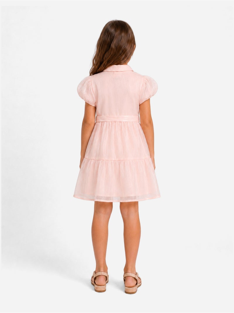 Robe col chemise - Kids Star Rose - Kiabi