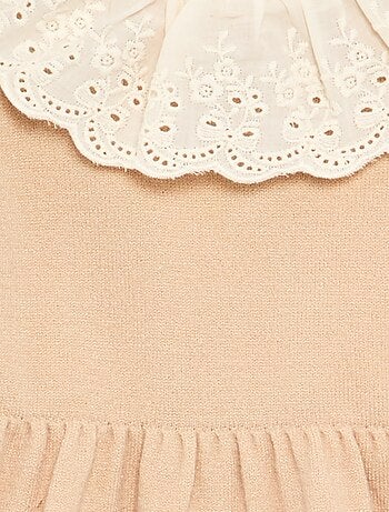 Robe col claudine + collants
