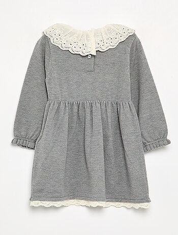 Robe col claudine + collants