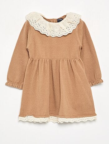 Robe col claudine + collants
