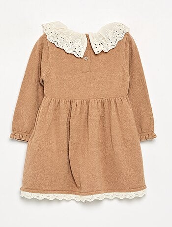 Robe col claudine + collants