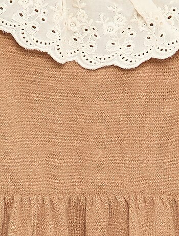 Robe col claudine + collants