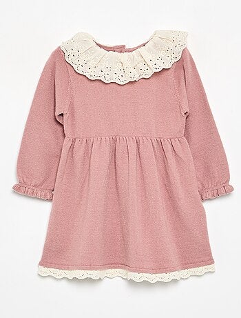 Robe col claudine + collants