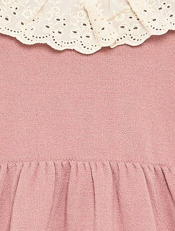 Robe col claudine + collants