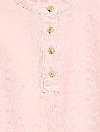 Robe col mao en jean