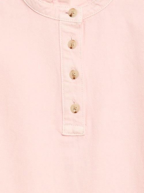 Robe col mao en jean - Kiabi