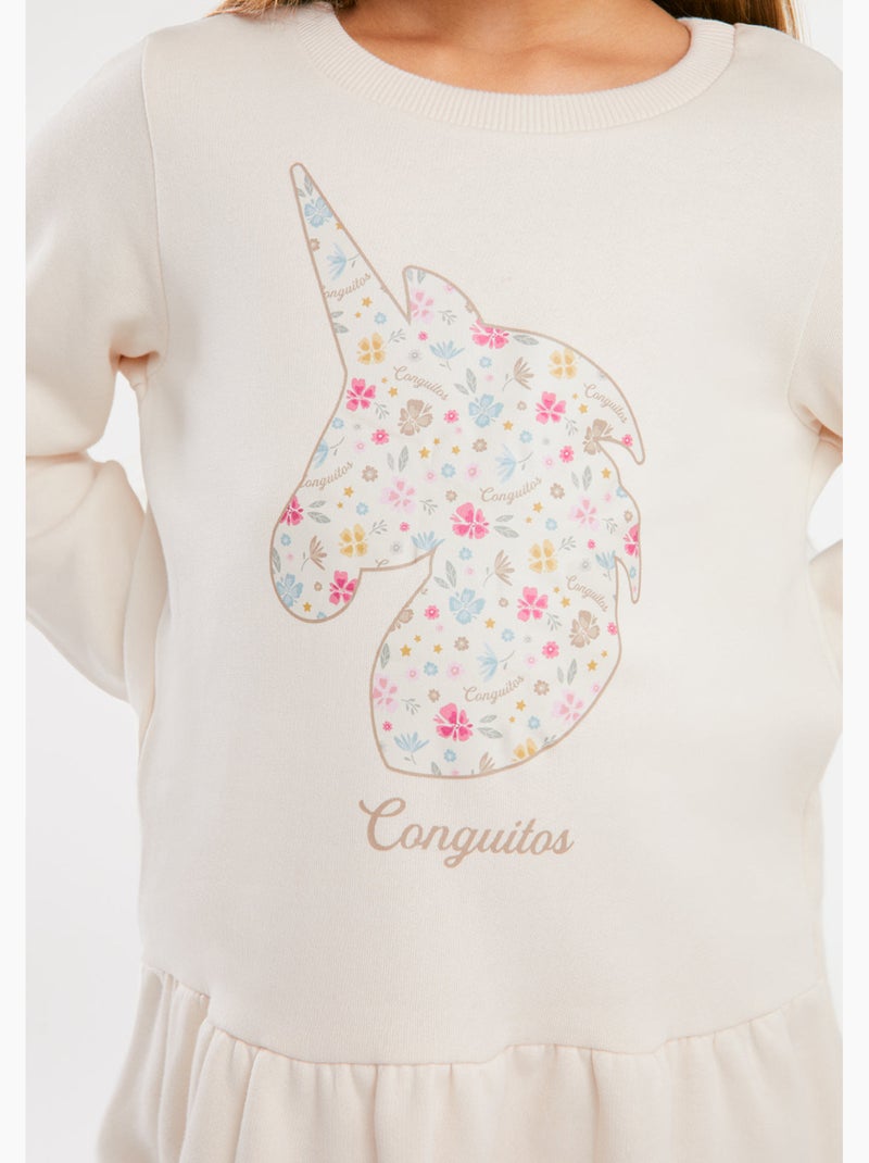 Robe conguitos Beige - Kiabi