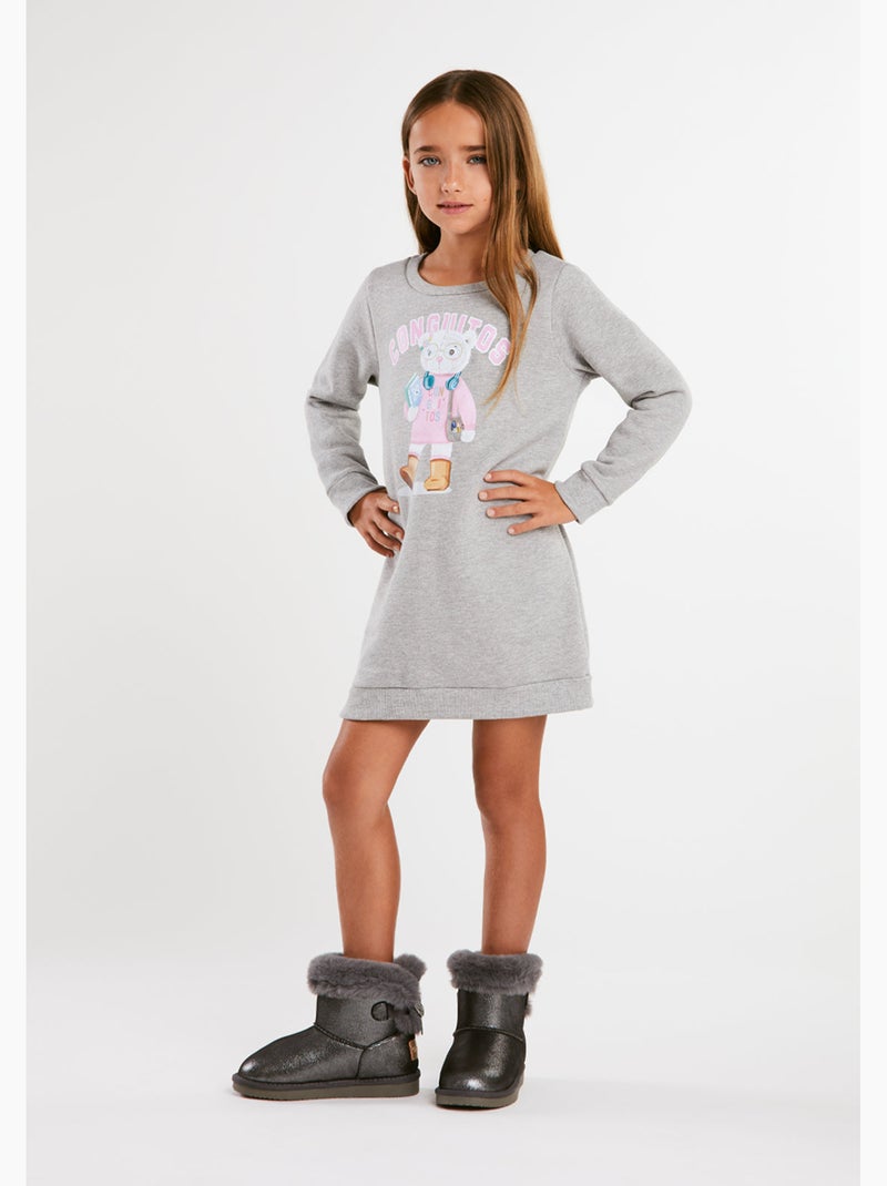 Robe conguitos Gris Gris - Kiabi