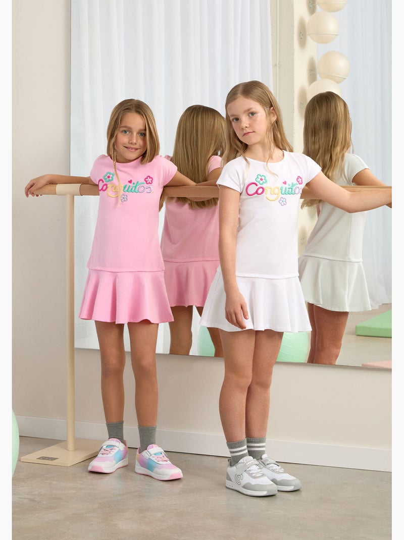 Robe conguitos logo frontal vestido Rose - Kiabi