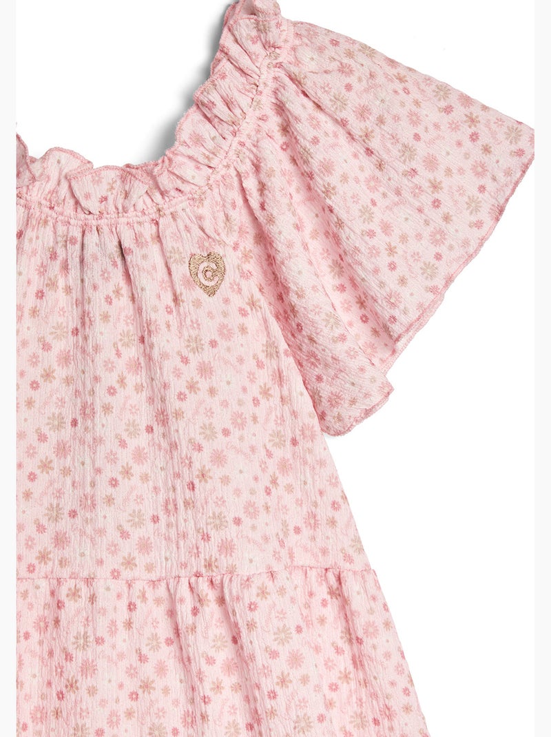 Robe conguitos logo Rose - Kiabi