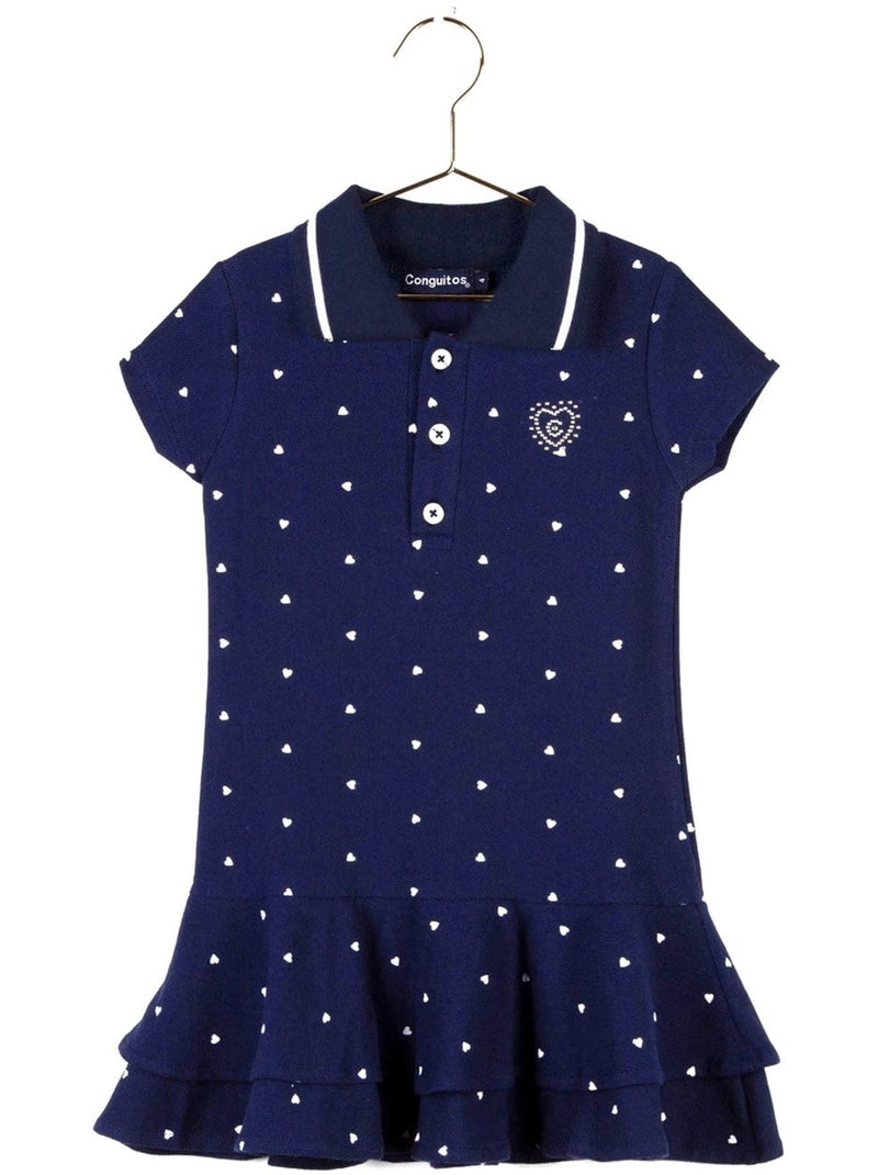 Robe conguitos lunares vestido Bleu marine - Kiabi