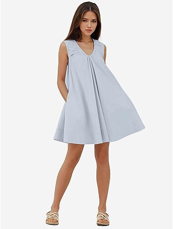 Robe coupe a à mini col en u hiccup