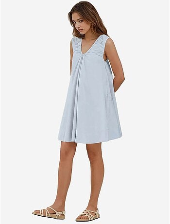 Robe coupe a à mini col en u hiccup