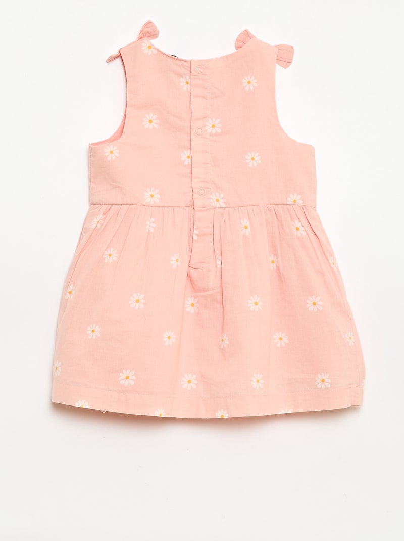 Robe coupe évasée sans manches Rose - Kiabi