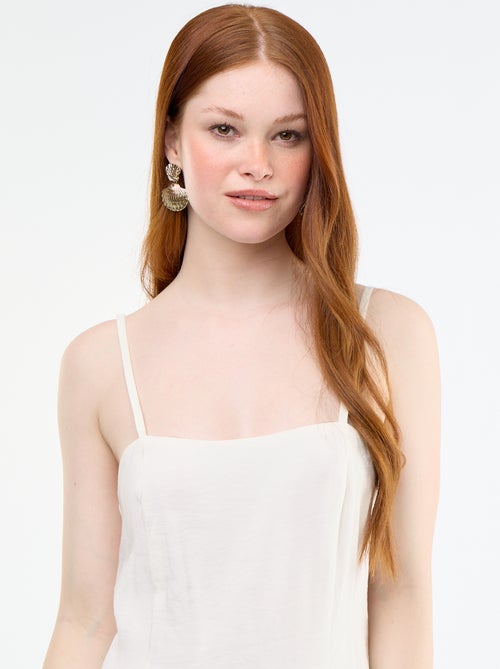 Robe courte à bretelles - Kiabi