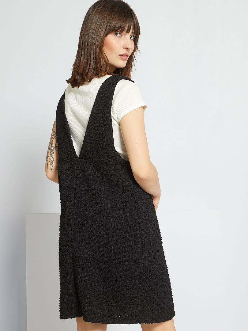 Fond De Robe Noir à Bretelles - Viscose - Taille Unique - Neuf Avec étiquette