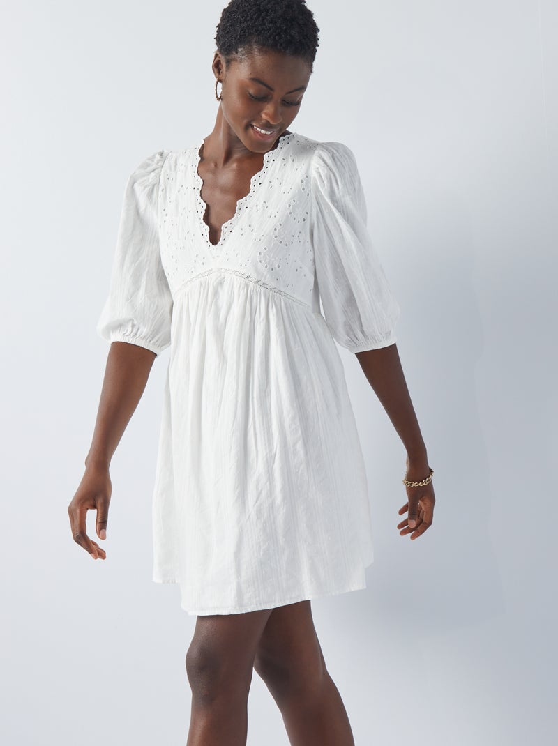 Robe Courte Robe En Broderie Robe Maternité ENVIE DE FRAISE