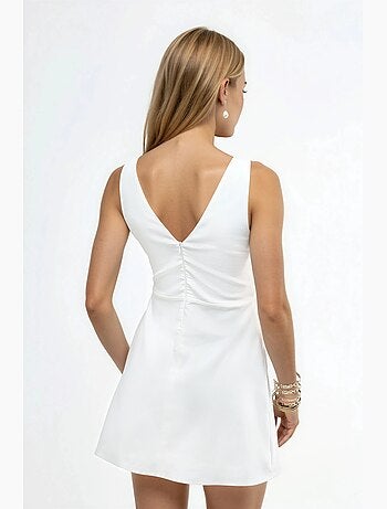 Robe courte à col bateau hiccup
