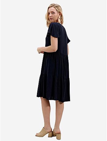 Robe courte à col en v bdart