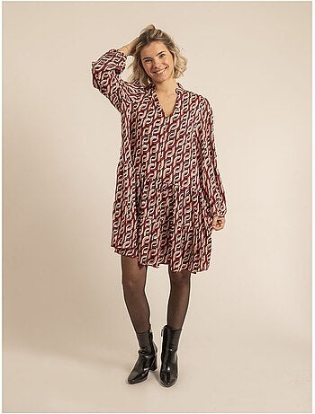 Robe courte à motifs isciane
